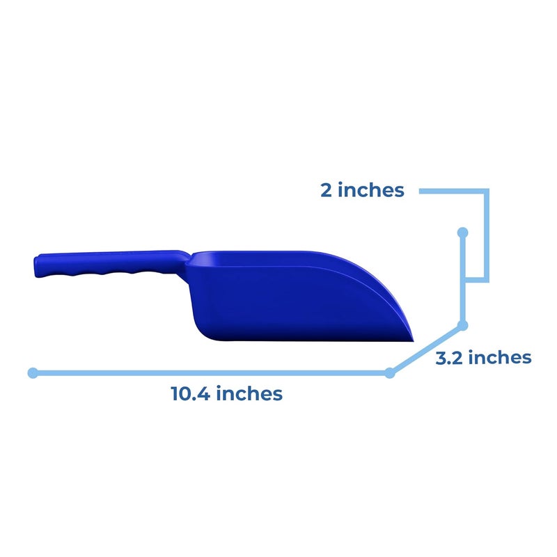 Remco Vikan 63003 Color-Coded Plastic Hand Scoop - BPA-Free Food-Safe Kitchen Utensils, Restaurant and Food Service Supplies, 16 oz, Blue - Image 2